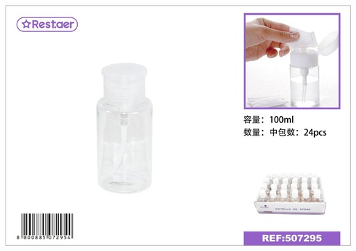 [507295] Botella dispensadora de 100 ml - Accesorios de belleza
