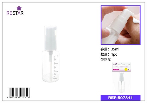 [507311] Botella dosificadora con escalas 35 ml - Artículos de belleza