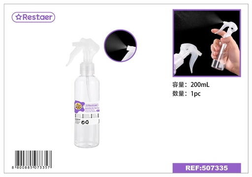 [507335] Botella de Spray 200ML - Envases de belleza y accesorios