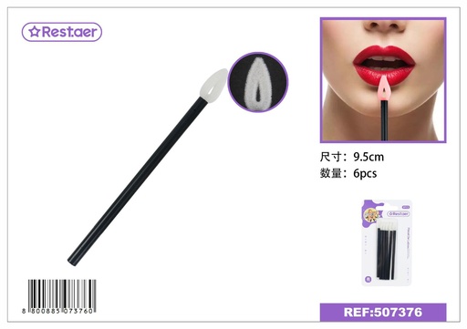 [507376] Pincel de labios 6 pcs - Accesorios de maquillaje