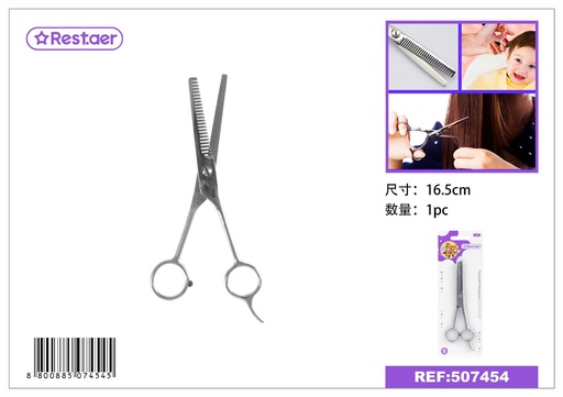 [507454] Tijeras de peluquería 17cm para cortar y texturizar el cabello