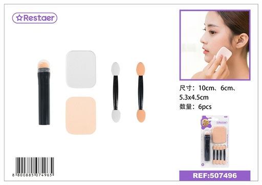 [507496] Set de herramientas de maquillaje 6pcs - Accesorios de belleza