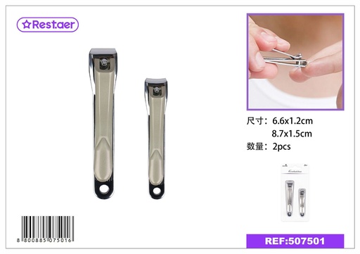 [507501] Cortaúñas 2pcs para manicura y pedicura