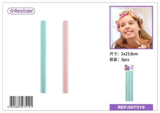 [507519] Rulos de espuma flexibles 2.0 cm 3 pcs - Herramientas de belleza