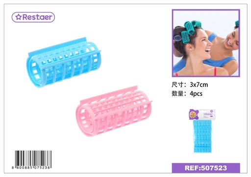 [507523] Rulos 3.0CM 4PCS - Accesorios para cabello 