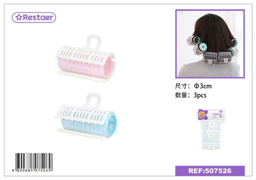 [507526] Rulos 3cm (3pcs) - Accesorios de peluquería