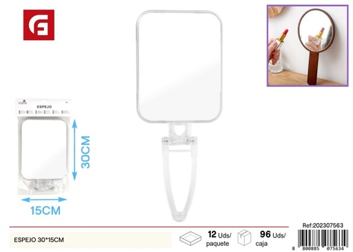 [202307563] Espejo rectangular 30*15 cm - Accesorios de belleza 