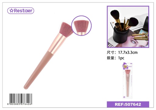 [507642] Brocha de maquillaje de cabeza plana - Accesorios de belleza