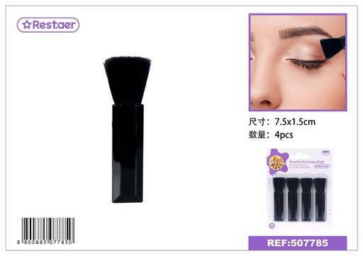 [507785] Brocha de maquillaje 7.5*1.5cm (4pcs) - Accesorios de belleza