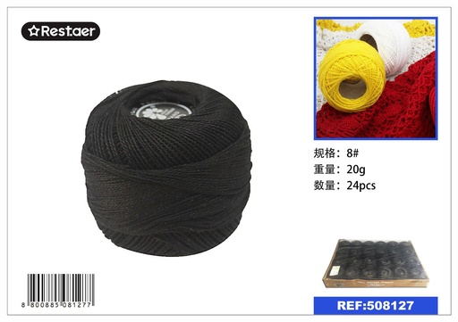 [508127] Hilo de bordar 8 (24 piezas) 20g - Material de costura