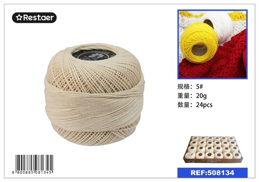 [508134] Hilo de bordar 5 (24 piezas) 20g - Material de costura