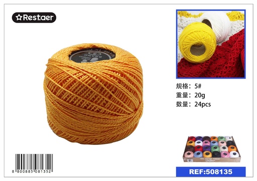 [508135] Hilo de bordar 5 (24 piezas) 20g - Material de costura