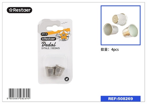 [508269] Dedales de 4 pcs - Mercería y artículos de costura