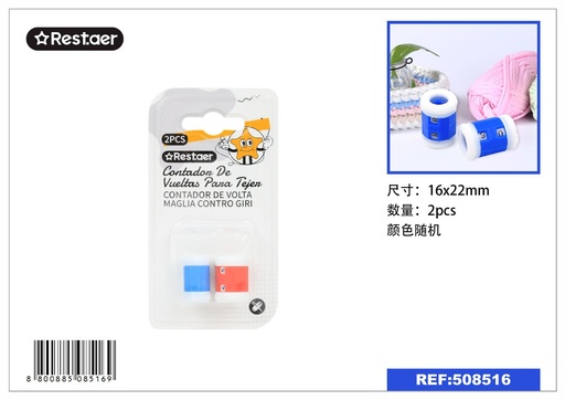[508516] CONTADOR DE VUELTAS PARA TEJER 2PCS - Accesorios de costura