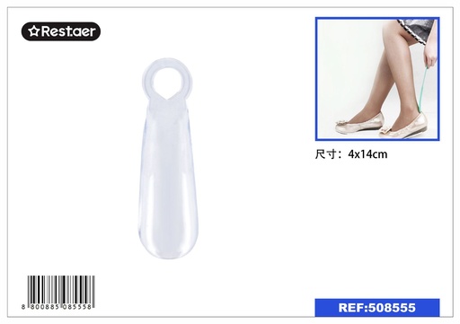 [508555] Calzador transparente 14 cm - Calzador y cepillo de zapatos