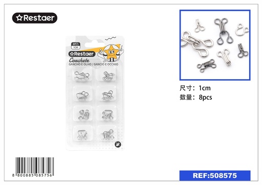 [508575] Ganchos para costura 4# 8pcs - Accesorios de costura