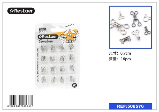 [508576] Ganchos para costura 2# 16pcs - Accesorios de costura