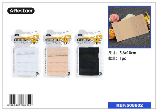 [508602] ALARGADOR DE SUJETADOR 5.6*10CM (3 filas) - Accesorios de lencería
